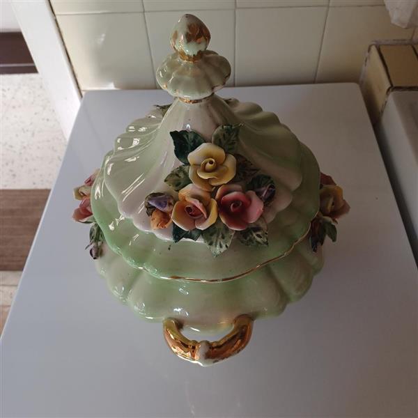 Grote foto vintage r. capodimonte porseleinterrine antiek en kunst servies los