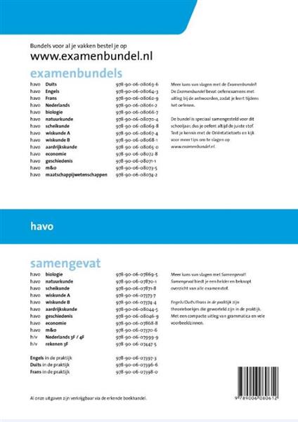 Grote foto examenbundel nederlands havo 2014 2015 boeken overige boeken
