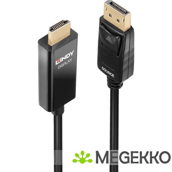 Grote foto lindy 40924 video kabel adapter 0 5 m displayport hdmi type a standaard zwart computers en software overige computers en software