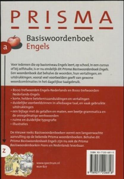 Grote foto basiswoordenboek engels prisma basiswoordenboeken boeken woordenboeken