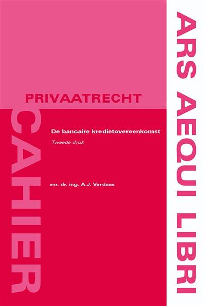 Grote foto de bancaire kredietovereenkomst ars aequi cahiers privaatrecht boeken wetenschap