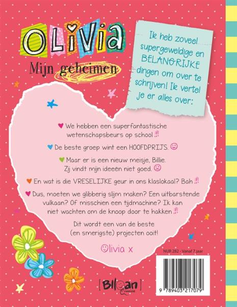 Grote foto mijn geheimen het grote experiment olivia 4 boeken jeugd 13 jaar en ouder