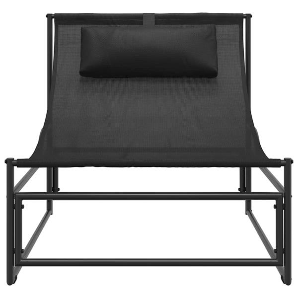 Grote foto vidaxl tuinligstoel antraciet 87x74x73 cm staal en textileen tuin en terras tuinmeubelen