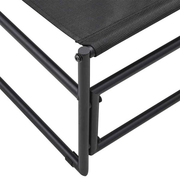 Grote foto vidaxl tuinligstoel antraciet 87x74x73 cm staal en textileen tuin en terras tuinmeubelen