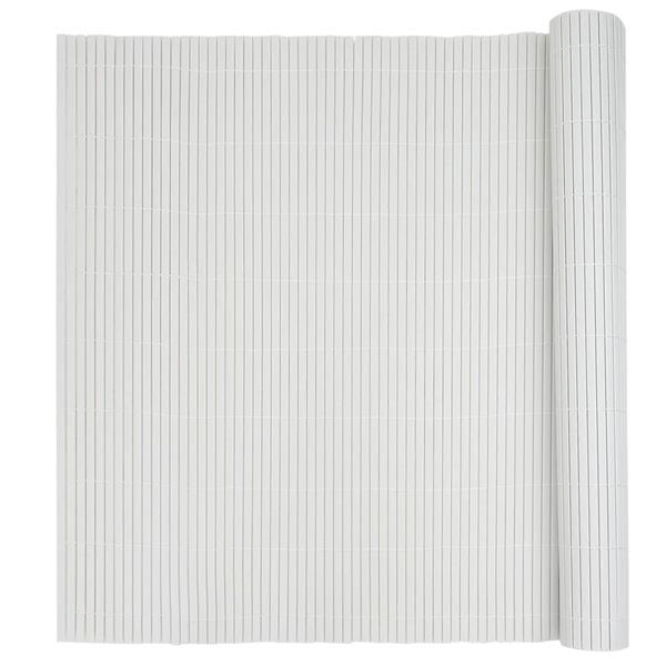 Grote foto vidaxl tuinhek dubbelzijdig wit 1 8x5 m pvc tuin en terras hekken en schuttingen