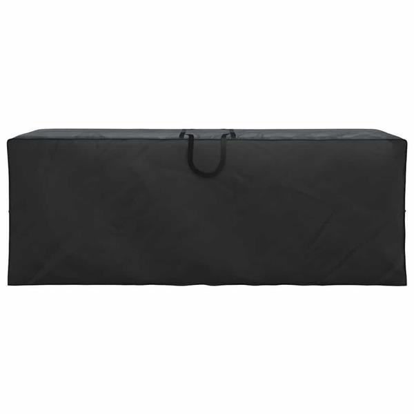Grote foto vidaxl buitent opslagtas zwart 175 x 55 x 75 cm 600d stof tuin en terras tuinmeubelen