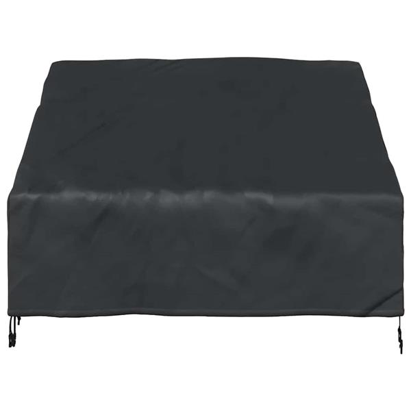 Grote foto vidaxl tuinbankhoes zwart 130 x 95 x 40 80 cm 600d stof tuin en terras tuinmeubelen