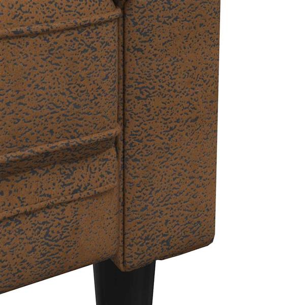 Grote foto vidaxl chesterfieldbank bruin 182.5 x 74.5 x 74.5 cm faux suede leer huis en inrichting bankstellen