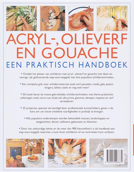 Grote foto acryl olieverf en gouache boeken hobby en vrije tijd