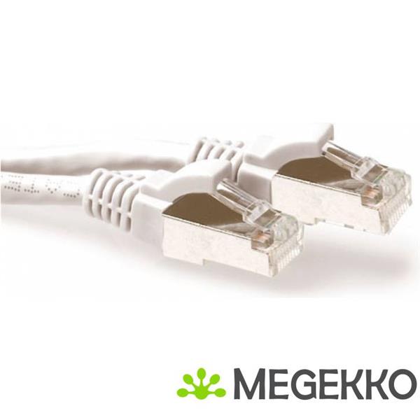 Grote foto act witte 25 meter lszh sftp cat6a patchkabel snagless met rj45 connectoren computers en software netwerkkaarten routers en switches