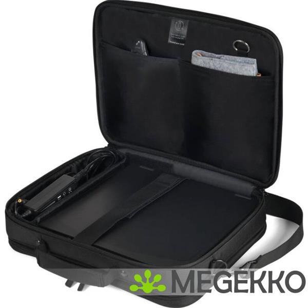 Grote foto dicota d32031 rpet laptoptas 43 9 cm 17.3 aktetas zwart computers en software overige computers en software