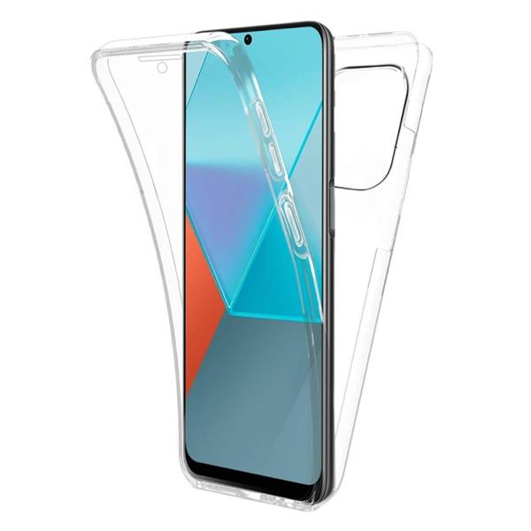Grote foto 360 hoesje voor xiaomi poco x6 transparant tpu full body silicone case pet screenprotector telecommunicatie mobieltjes
