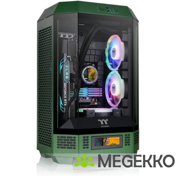 Grote foto thermaltake 300 racing green micro tower groen computers en software behuizingen en kasten