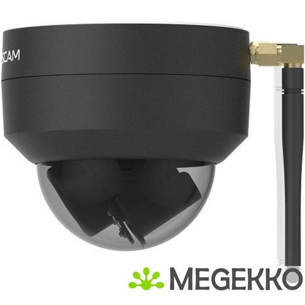 Grote foto foscam d4z b 4mp dual band wifi ptz dome camera zwart audio tv en foto professionele video apparatuur