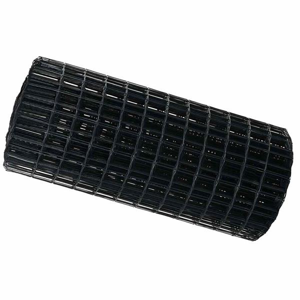 Grote foto vidaxl euro hek grijs 0.4 x 10 m pvc gecoat ijzer tuin en terras hekken en schuttingen