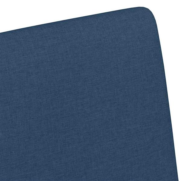 Grote foto vidaxl eetstoelen met wiel 2 pcs blauw 57 x 66 x 94 cm stof huis en inrichting stoelen