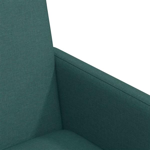 Grote foto vidaxl eetstoelen met wiel 2 pcs donkergroen 57 x 66 x 94 cm stof huis en inrichting stoelen