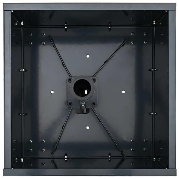 Grote foto vidaxl parasolbasis met plantenbak antraciet 45 x 45 x 45 cm staal tuin en terras overige tuin en terras