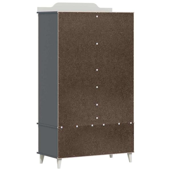 Grote foto vidaxl krijtbord kast met lade met plank grijs en wit bewerkt hout huis en inrichting overige