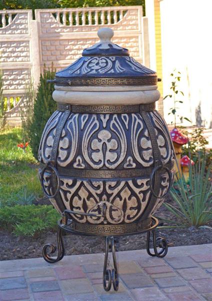 Grote foto tandoor attika 85l premium grillofen schamott tuin en terras barbecues en vuurkorven