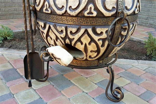 Grote foto tandoor attika 85l premium grillofen schamott tuin en terras barbecues en vuurkorven