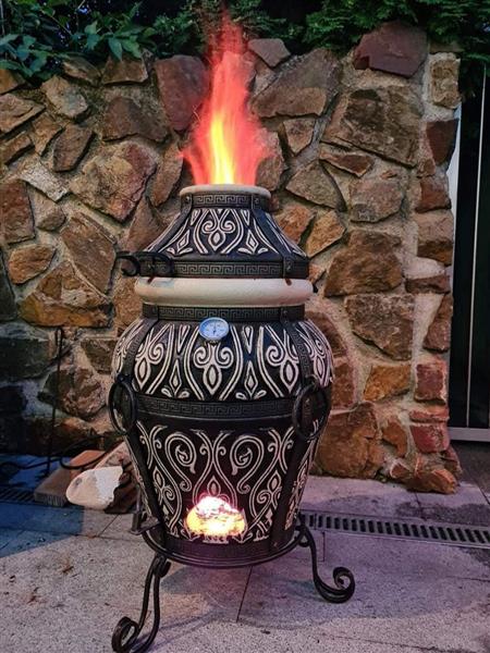 Grote foto tandoor asia 100l xxl bbq oven handgemaakt tuin en terras barbecues en vuurkorven