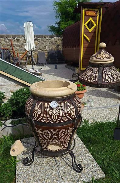 Grote foto tandoor asia 100l xxl bbq oven handgemaakt tuin en terras barbecues en vuurkorven