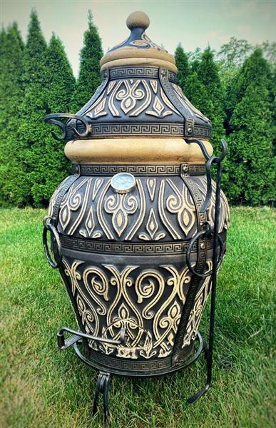 Grote foto tandoor asia 100l xxl bbq oven handgemaakt tuin en terras barbecues en vuurkorven