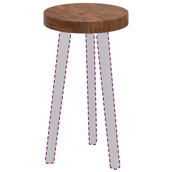 Grote foto vidaxl tafelblad donkerbruin 30 x 4 cm massief eikenhout antiek en kunst stoelen en banken