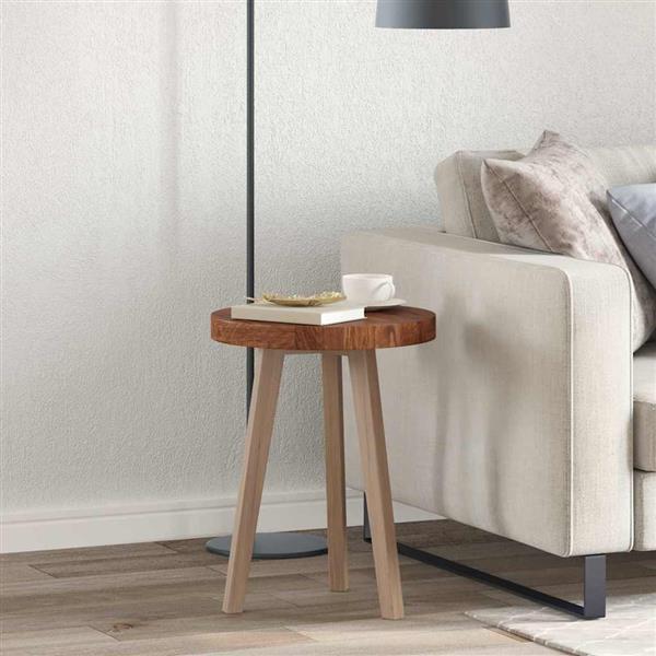 Grote foto vidaxl tafelblad donkerbruin 40 x 4 cm massief eikenhout antiek en kunst stoelen en banken