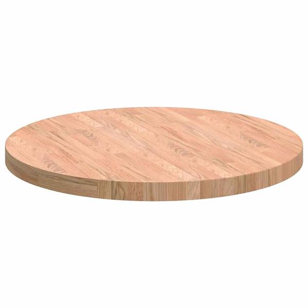 Grote foto vidaxl tafelblad lichtbruin 70 x 4 cm massief eikenhout antiek en kunst stoelen en banken