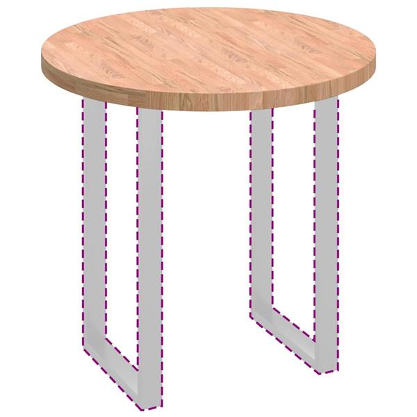 Grote foto vidaxl tafelblad lichtbruin 80 x 4 cm massief eikenhout antiek en kunst stoelen en banken