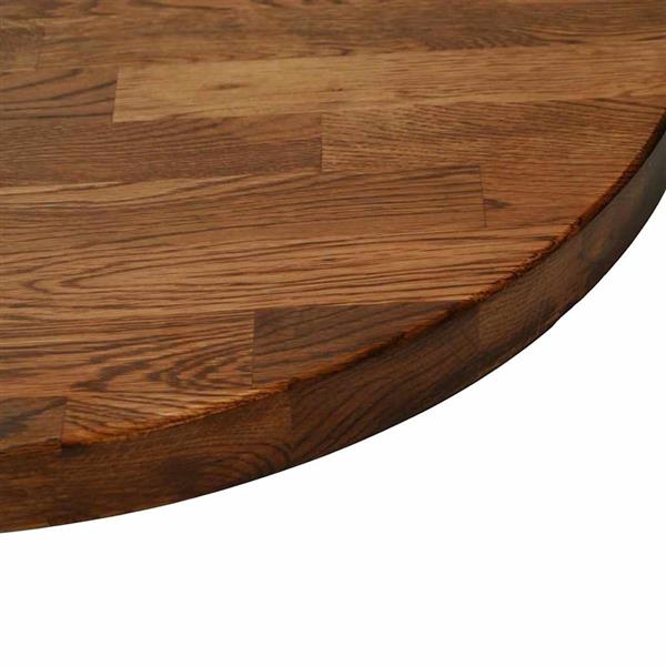 Grote foto vidaxl tafelblad donkerbruin 80 x 4 cm massief eikenhout antiek en kunst stoelen en banken