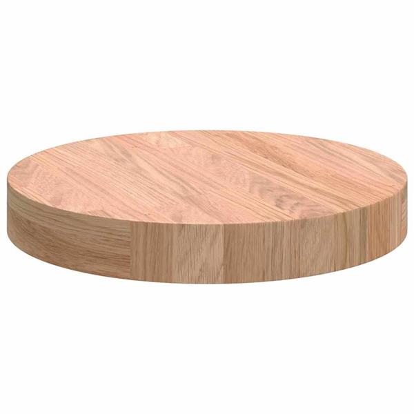 Grote foto vidaxl tafelblad lichtbruin 30 x 4 cm massief eikenhout antiek en kunst stoelen en banken