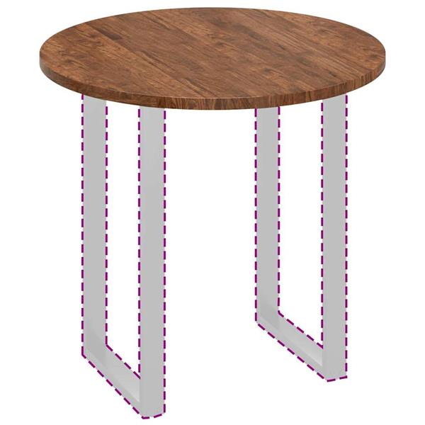 Grote foto vidaxl tafelblad donkerbruin 80 x 2.5 cm massief eikenhout antiek en kunst stoelen en banken