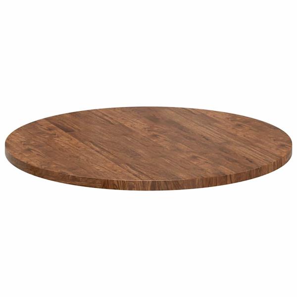 Grote foto vidaxl tafelblad donkerbruin 80 x 2.5 cm massief eikenhout antiek en kunst stoelen en banken