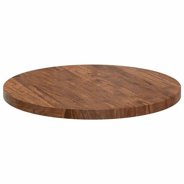 Grote foto vidaxl tafelblad donkerbruin 50 x 2.5 cm massief eikenhout antiek en kunst stoelen en banken