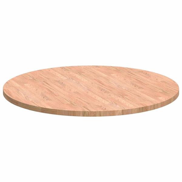 Grote foto vidaxl tafelblad lichtbruin 90 x 2.5 cm massief eikenhout antiek en kunst stoelen en banken