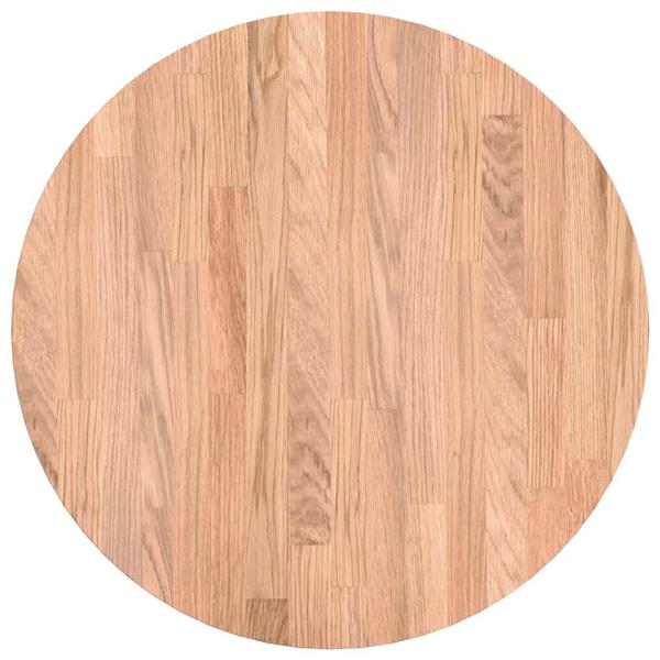 Grote foto vidaxl tafelblad lichtbruin 50 x 2.5 cm massief eikenhout antiek en kunst stoelen en banken