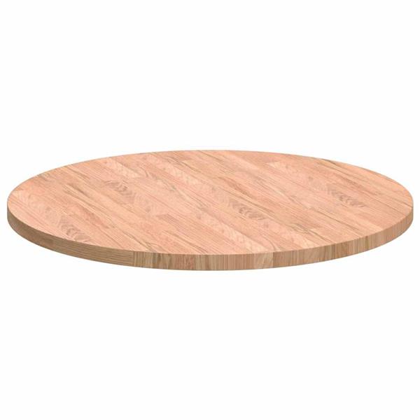Grote foto vidaxl tafelblad lichtbruin 70 x 2.5 cm massief eikenhout antiek en kunst stoelen en banken