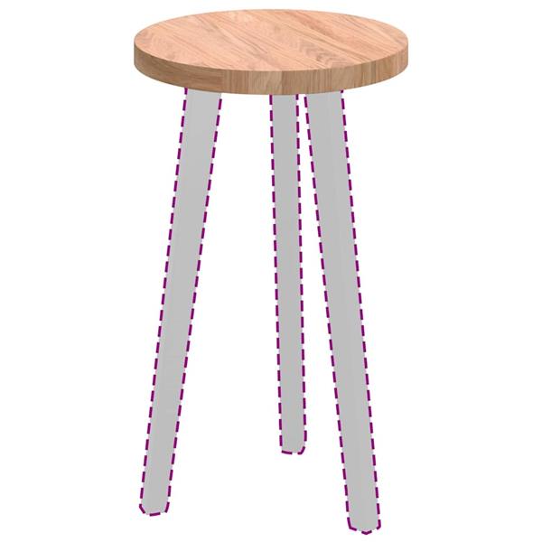 Grote foto vidaxl tafelblad lichtbruin 30 x 2.5 cm massief eikenhout antiek en kunst stoelen en banken