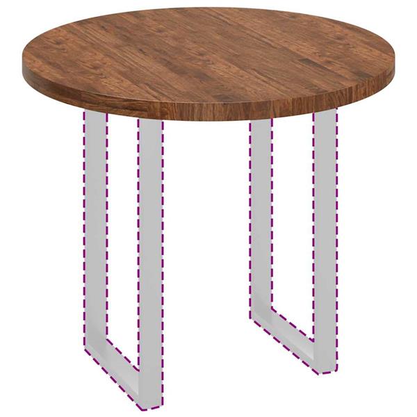 Grote foto vidaxl tafelblad donkerbruin 90 x 4 cm massief eikenhout antiek en kunst stoelen en banken