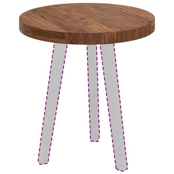 Grote foto vidaxl tafelblad donkerbruin 50 x 4 cm massief eikenhout antiek en kunst stoelen en banken
