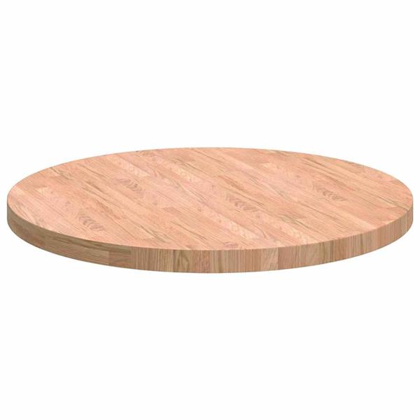 Grote foto vidaxl tafelblad lichtbruin 80 x 4 cm massief eikenhout antiek en kunst stoelen en banken
