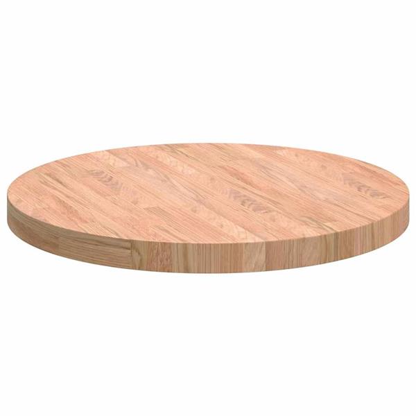 Grote foto vidaxl tafelblad lichtbruin 60 x 4 cm massief eikenhout antiek en kunst stoelen en banken