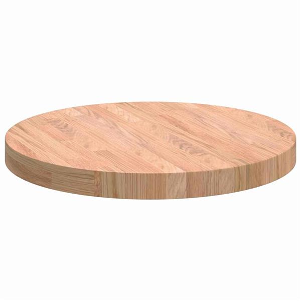 Grote foto vidaxl tafelblad lichtbruin 50 x 4 cm massief eikenhout antiek en kunst stoelen en banken