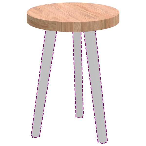 Grote foto vidaxl tafelblad lichtbruin 40 x 4 cm massief eikenhout antiek en kunst stoelen en banken