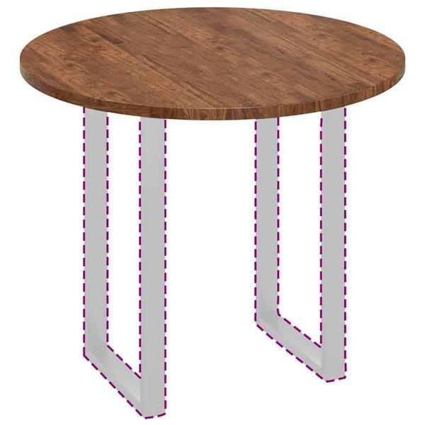Grote foto vidaxl tafelblad donkerbruin 90 x 2.5 cm massief eikenhout antiek en kunst stoelen en banken