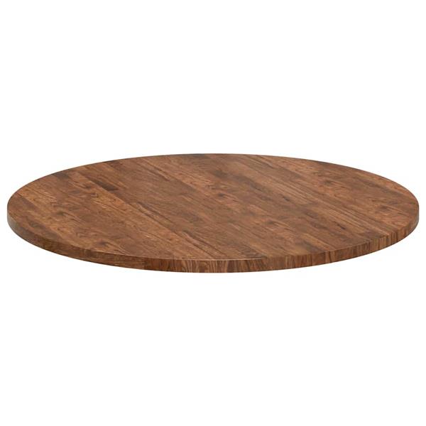 Grote foto vidaxl tafelblad donkerbruin 90 x 2.5 cm massief eikenhout antiek en kunst stoelen en banken
