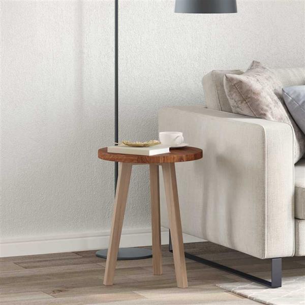 Grote foto vidaxl tafelblad donkerbruin 40 x 2.5 cm massief eikenhout antiek en kunst stoelen en banken